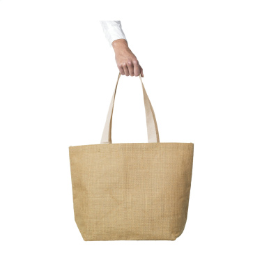 Logo trade promotional giveaways picture of: Elegance Bag jute shopper