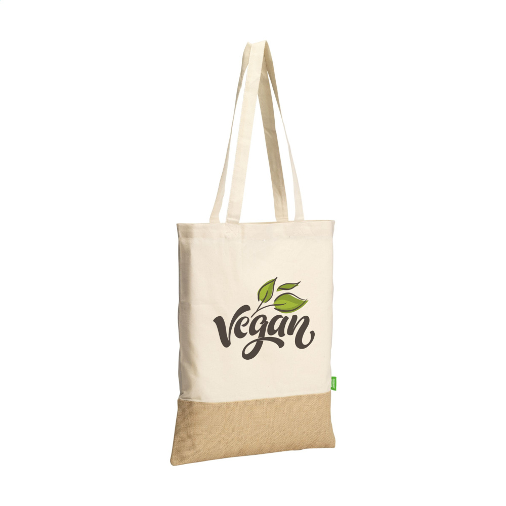 Logotrade business gifts photo of: Combi Organic Shopper (160 g/m²) bag