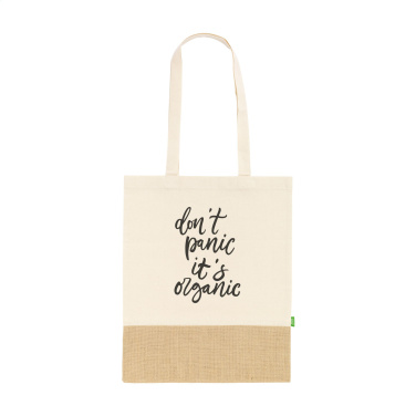 Logo trade promotional item photo of: Combi Organic Shopper (160 g/m²) bag