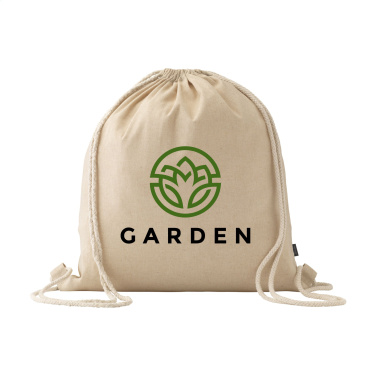 Logotrade promotional gift image of: GRS Recycled Cotton PromoBag (180 g/m²) backpack