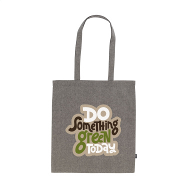 Logotrade corporate gift picture of: GRS Recycled Cotton Shopper (180 g/m²) bag