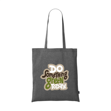 Logotrade promotional gift picture of: GRS Recycled Cotton Shopper (180 g/m²) bag