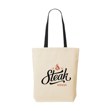 Logo trade promotional giveaways image of: Canvas Shoppy Colour (220 g/m²) bag