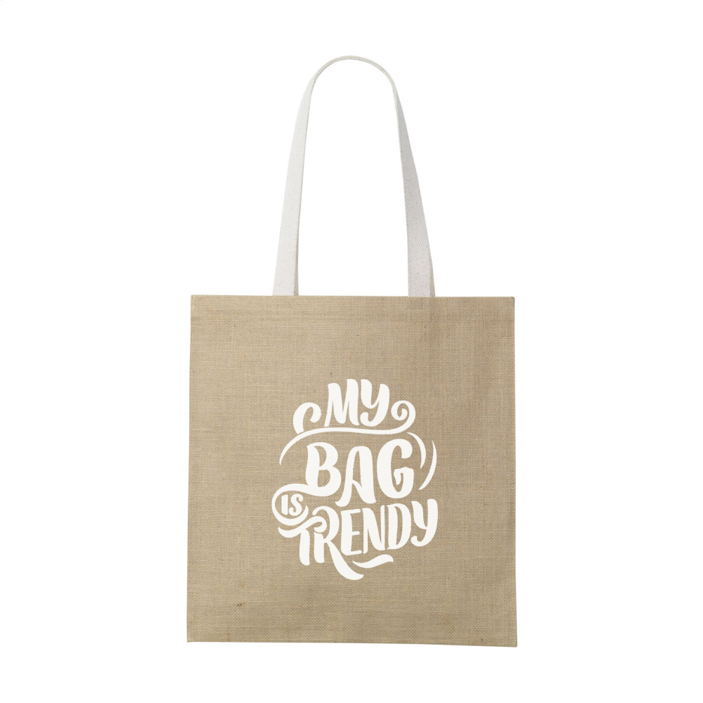 Logo trade promotional giveaway photo of: Madrid Jute Shopper bag