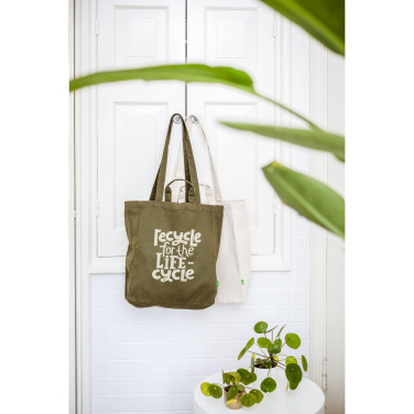 Logo trade promotional gifts image of: Organic Cotton Canvas Tote Bag (280 g/m²)