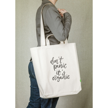 Logo trade promotional merchandise photo of: Organic Cotton Canvas Tote Bag (280 g/m²)