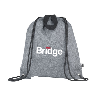 Logo trade corporate gifts picture of: GRS RPET Felt PromoBag Plus backpack