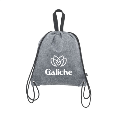 Logo trade promotional products image of: GRS RPET Felt PromoBag Plus backpack