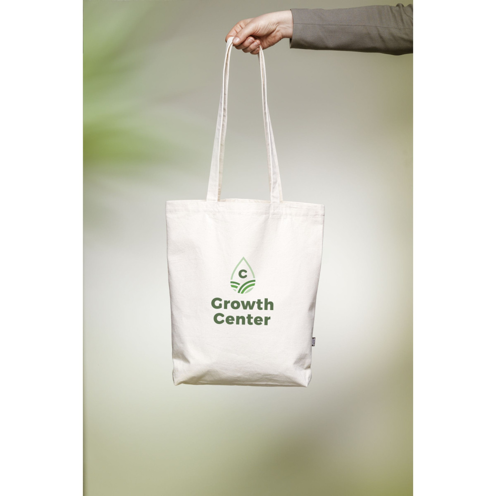 Logotrade promotional item picture of: GRS Recycled Canvas Bag Natural (260 g/m²)