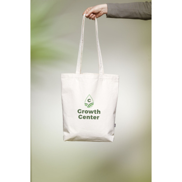 Logotrade promotional gift image of: GRS Recycled Canvas Bag Natural (260 g/m²)