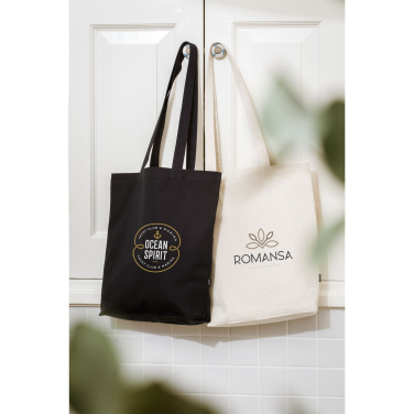 Logotrade business gift image of: GRS Recycled Canvas Bag Natural (260 g/m²)