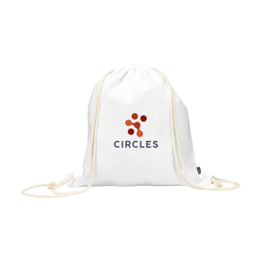 Logo trade promotional products image of: PromoColour GRS Recycled Cotton Backpack (150 g/m²)