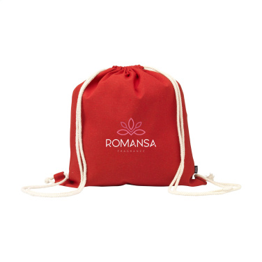 Logo trade business gift photo of: PromoColour GRS Recycled Cotton Backpack (150 g/m²)