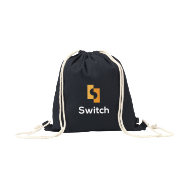 Logo trade promotional item photo of: PromoColour GRS Recycled Cotton Backpack (150 g/m²)