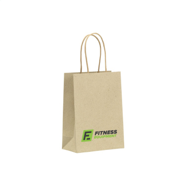 Logotrade advertising product image of: Leaf It Bag recycled grass paper (120 g/m²) S