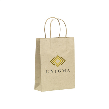 Logo trade promotional products picture of: Leaf It Bag recycled grass paper (120 g/m²) M