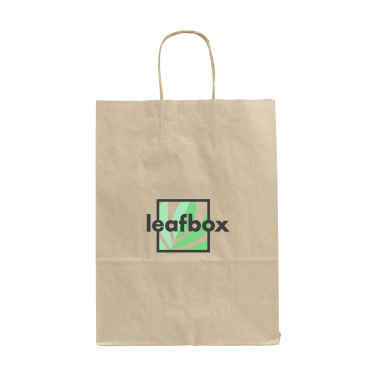 Logo trade advertising products image of: Leaf It Bag Wide recycled grass paper (90 g/m²) M