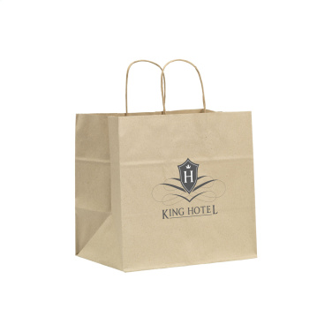 Logotrade business gift image of: Leaf It Bag recycled grass paper (90 g/m²) L