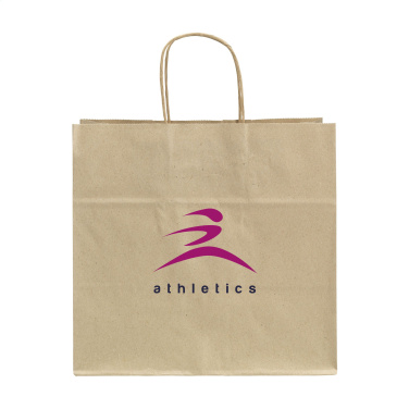 Logotrade business gift image of: Leaf It Bag recycled grass paper (90 g/m²) L