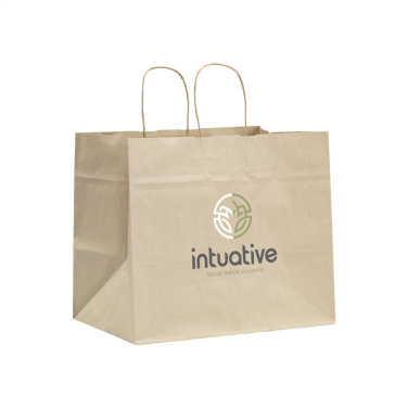 Logotrade promotional gift image of: Leaf It Bag recycled grass paper (90 g/m²) XL