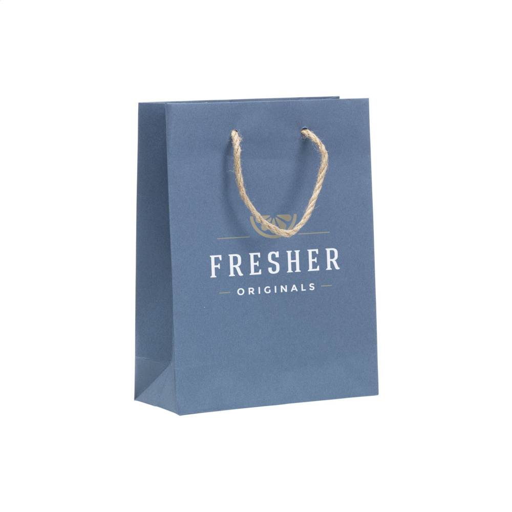 Logo trade business gift photo of: Leaf It Bag recycled with jeans fibres (180 g/m²) S