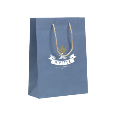 Logo trade corporate gifts picture of: Leaf It Bag recycled with jeans fibres (180 g/m²) M