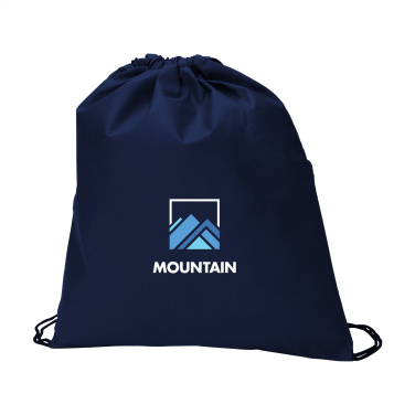 Logo trade promotional giveaways picture of: Non-Woven Promobag GRS RPET backpack