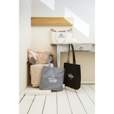 Logo trade promotional merchandise photo of: Wolkat Rabat Recycled Textile Shopper