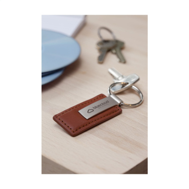 Logo trade advertising product photo of: LeatherKey keyring