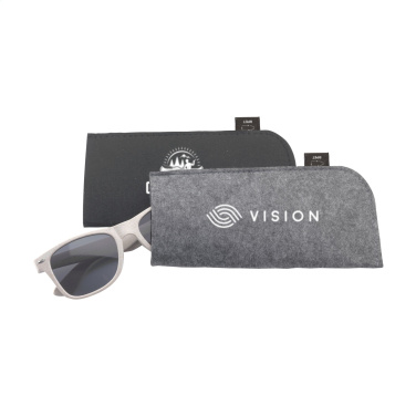 Logo trade promotional merchandise image of: Feltro GRS RPET Pouch for glasses