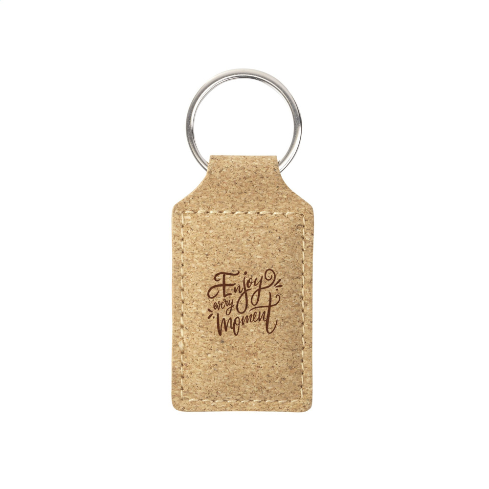 Logo trade advertising products image of: Cork Key Ring