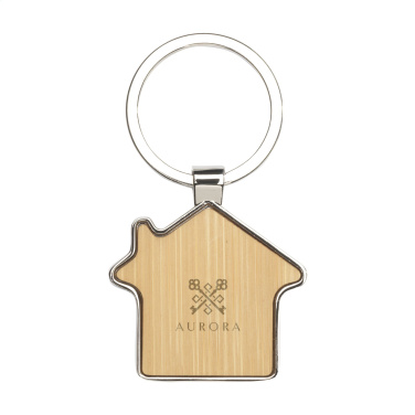 Logotrade advertising product image of: Casa bamboo keyring