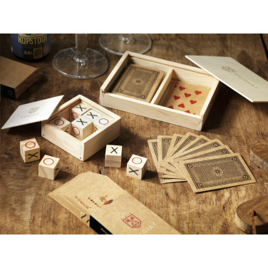 Logotrade promotional gift picture of: Tic Tac Toe Game Bamboo