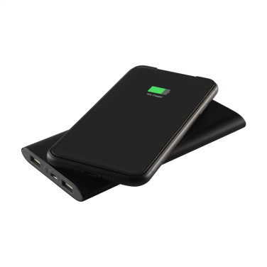 Logo trade corporate gifts image of: Aluminium 8000 Wireless Powerbank wireless charger