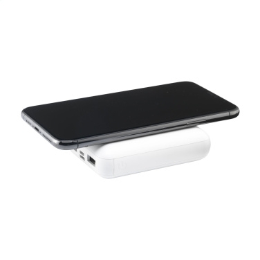 Logo trade corporate gifts picture of: PocketPower 10000 Wireless Powerbank wireless charger