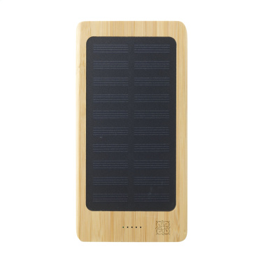 Logo trade advertising products image of: Solar Powerbank 8000+ Wireless Charger