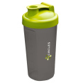 Shaker Protein 600 ml drinking cup, lime green/grey