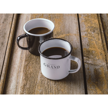 Logo trade promotional merchandise picture of: Retro Enamel Mug 350 ml