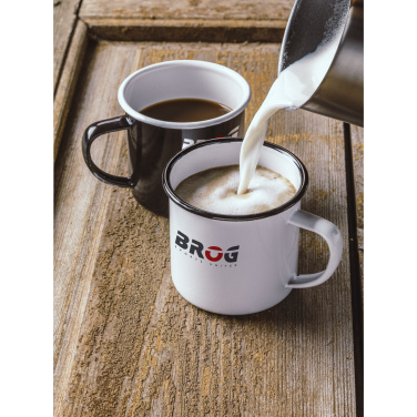 Logo trade promotional gifts picture of: Retro Enamel Mug 350 ml