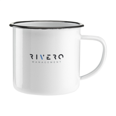 Logo trade advertising product photo of: Retro Enamel Mug 350 ml