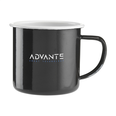 Logo trade corporate gifts image of: Retro Enamel Mug 350 ml