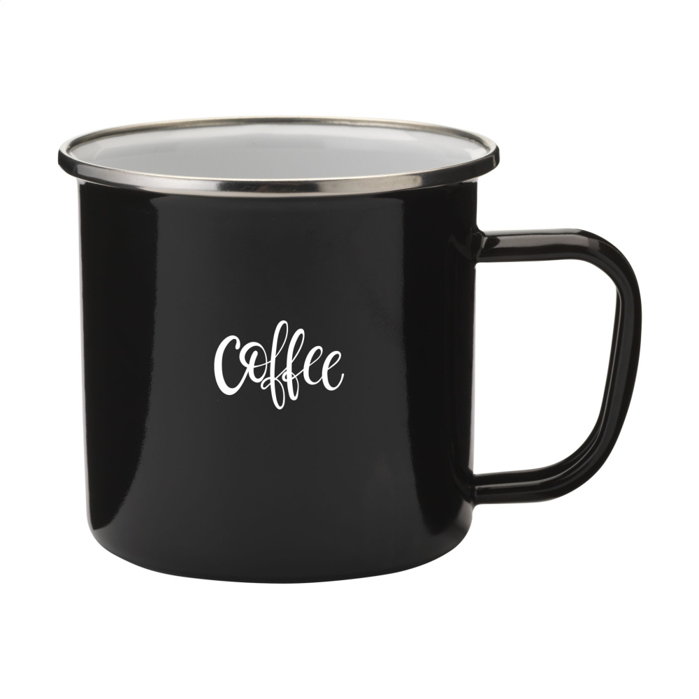 Logotrade promotional product image of: Retro Silver Enamel Mug 350 ml