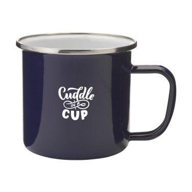 Logotrade business gift image of: Retro Silver Enamel Mug 350 ml