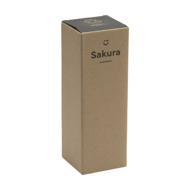 Logo trade promotional merchandise photo of: Sakura 360 ml bamboo thermo bottle/thermo cup