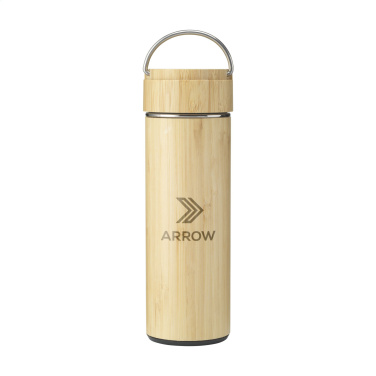 Logo trade promotional gift photo of: Nikko 330 ml bamboo thermo bottle/thermo cup