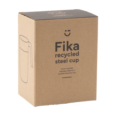 Logo trade promotional merchandise image of: Fika RCS Recycled Steel Cup 400 ml thermo cup