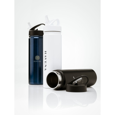 Logo trade promotional merchandise photo of: Flask RCS Recycled Bottle 500 ml thermo bottle