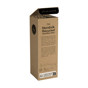 Logo trade promotional items image of: Nordvik RCS Recycled Steel 500 ml drinking bottle