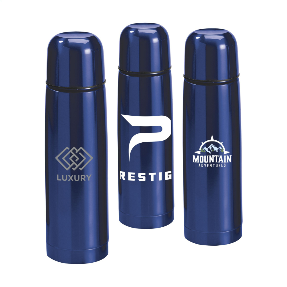 Logotrade promotional item image of: ThermoColour RCS Recycled Steel 500 ml thermo bottle