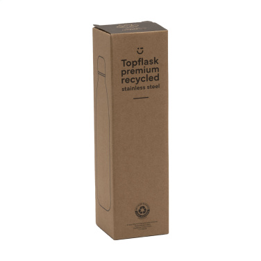 Logo trade promotional merchandise photo of: Topflask Premium RCS Recycled Steel drinking bottle